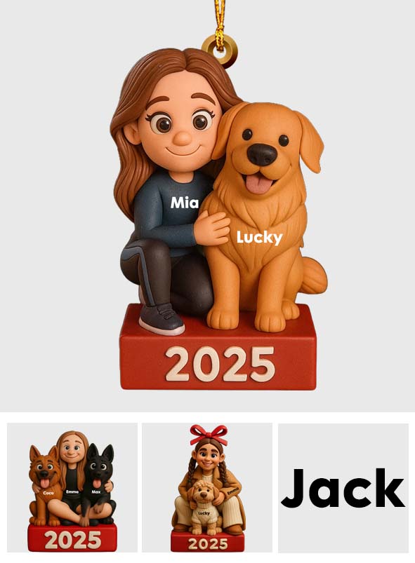 Merry Woofmas - Personalized Dog Transparent Ornament