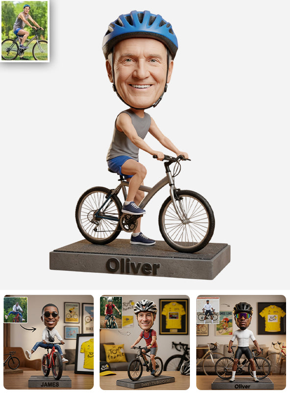 Fahrrad Bobblehead - Personalisierte Radfahren Acrylplakette