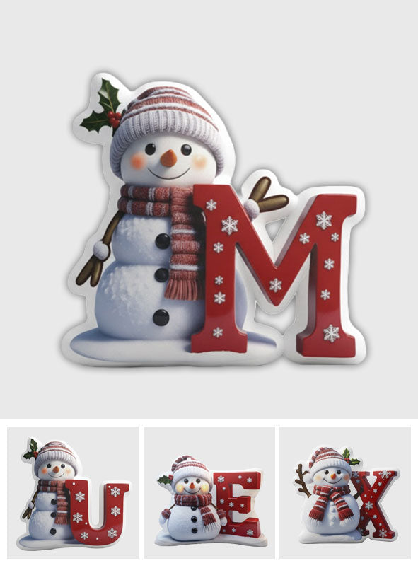 Merry Christmas - Personalized Family Faux Fur Shaped Pillow