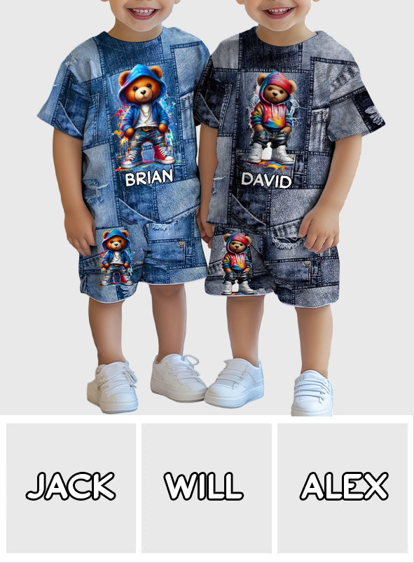 Cool Bear - Personalized Kid T-shirt & Shorts