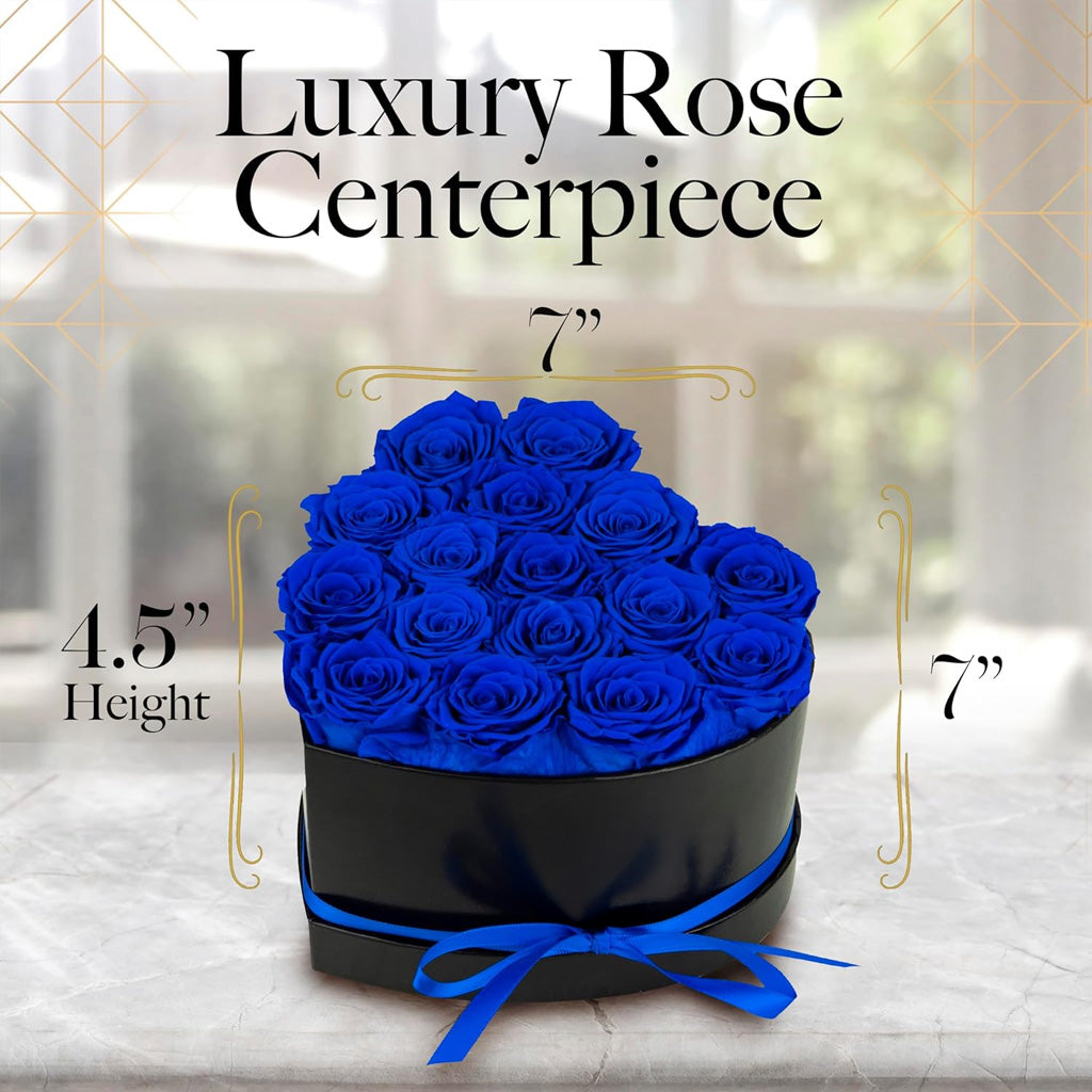 16 Roses Flower Forever Heart Shape Box