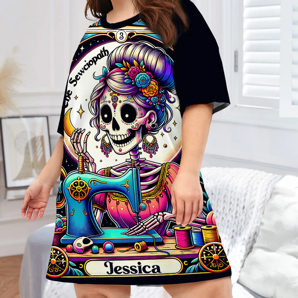 The Sewciopath - Personalized Sewing Sleep T-shirt Dress