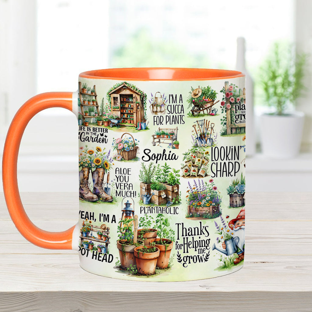 Life Is Better At The Garden - Personalized Gardening Accent Mug