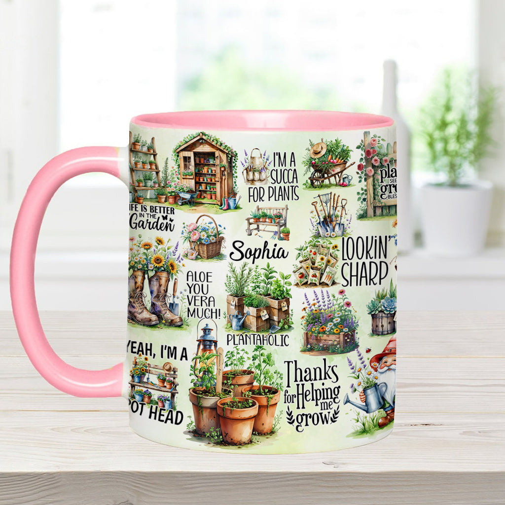 Life Is Better At The Garden - Personalized Gardening Accent Mug