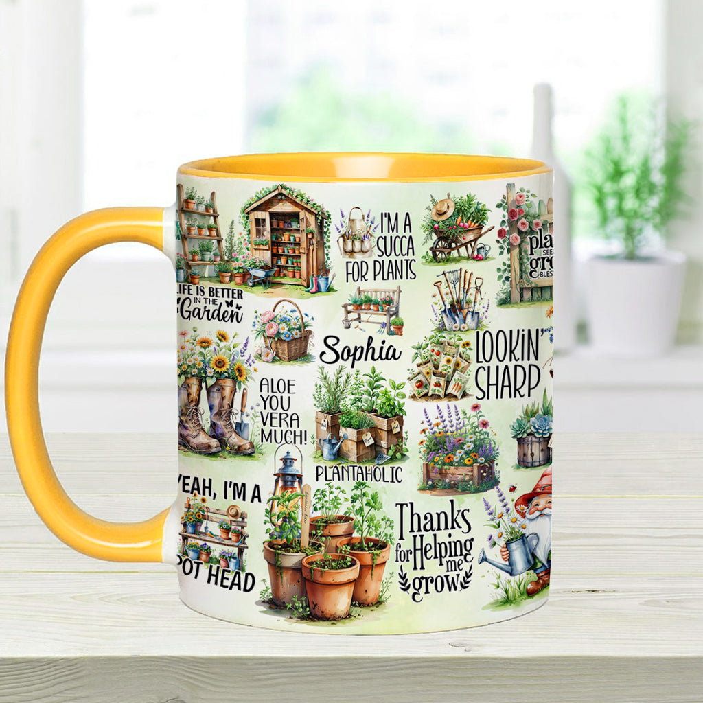 Life Is Better At The Garden - Personalized Gardening Accent Mug