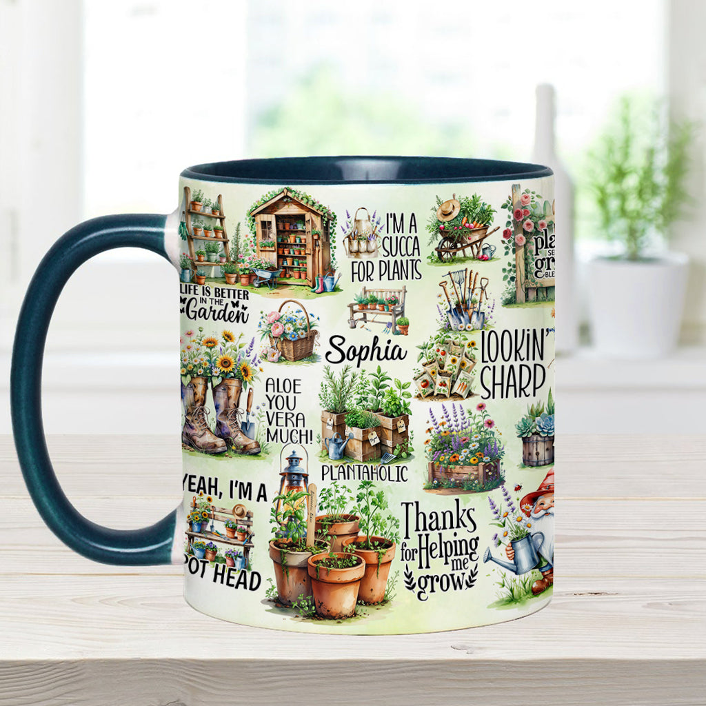 Life Is Better At The Garden - Personalized Gardening Accent Mug