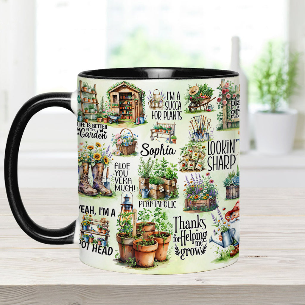 Life Is Better At The Garden - Personalized Gardening Accent Mug