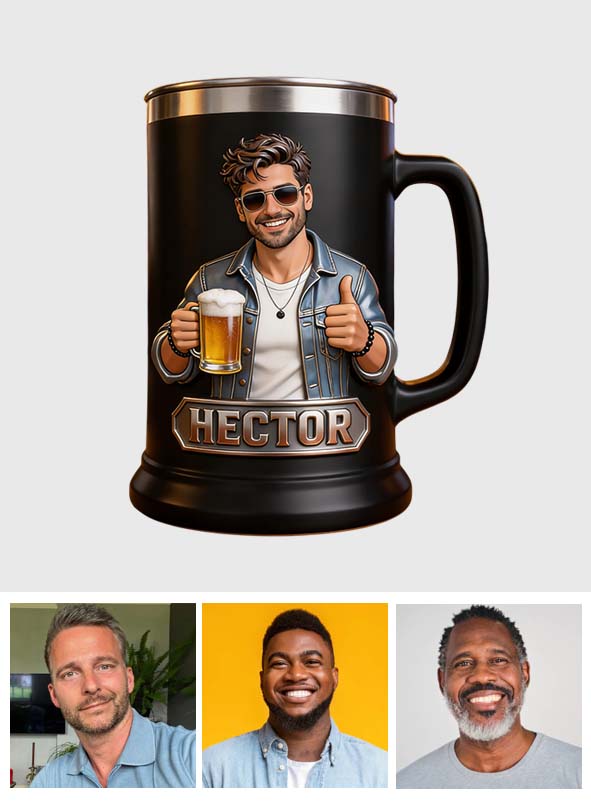 Custom Any Photo Beer Lovers - Personalized Beer Beer Stein
