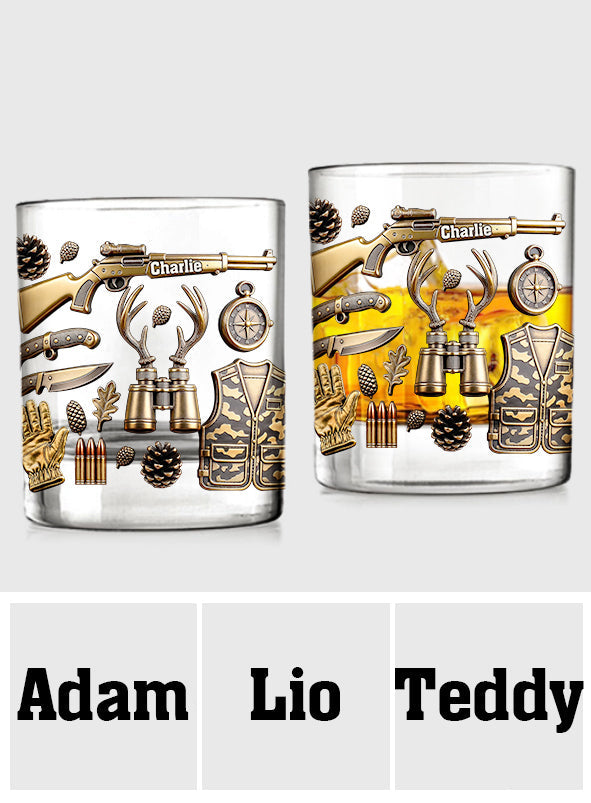 Love Hunting - Personalized Hunting Whiskey Glass