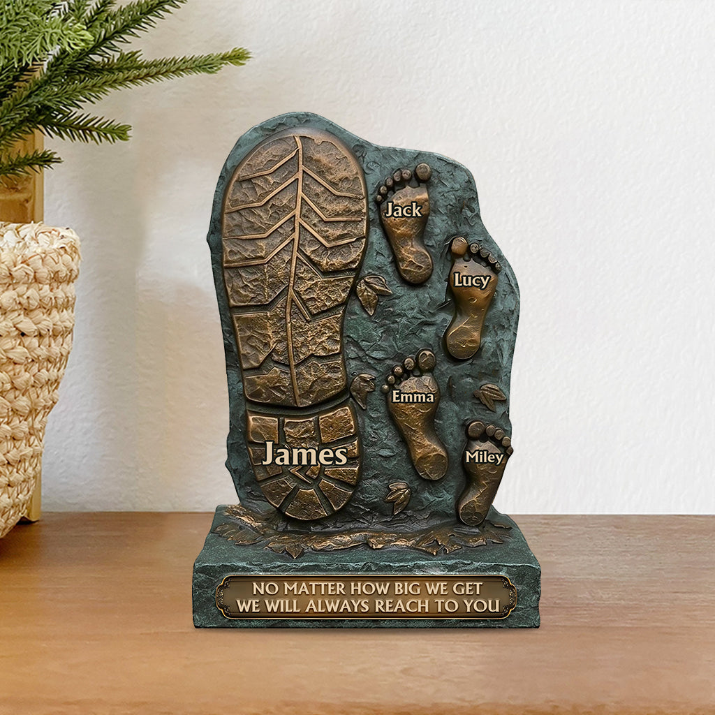 We Will Always Reach For You - Personalized Father Custom Shaped Acrylic Plaque