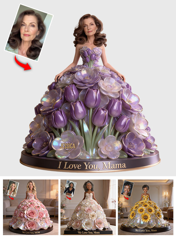 We Love You Mom - Personalized Mother Custom Shaped Acrylic Plaque