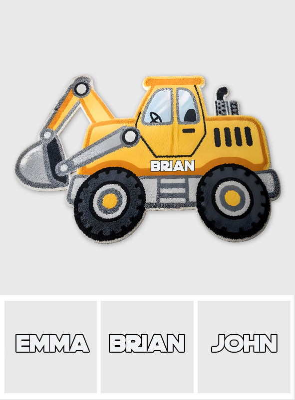 Super Contruction - Personalized Kid Shaped Doormat/ Rug