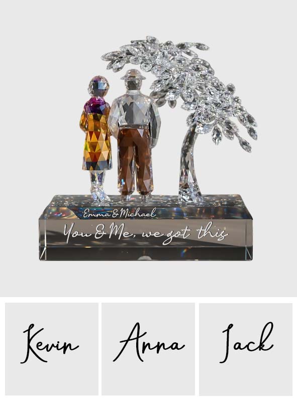 You and Me, We Got This - Personalized Couple Custom Shaped Acrylic Plaque