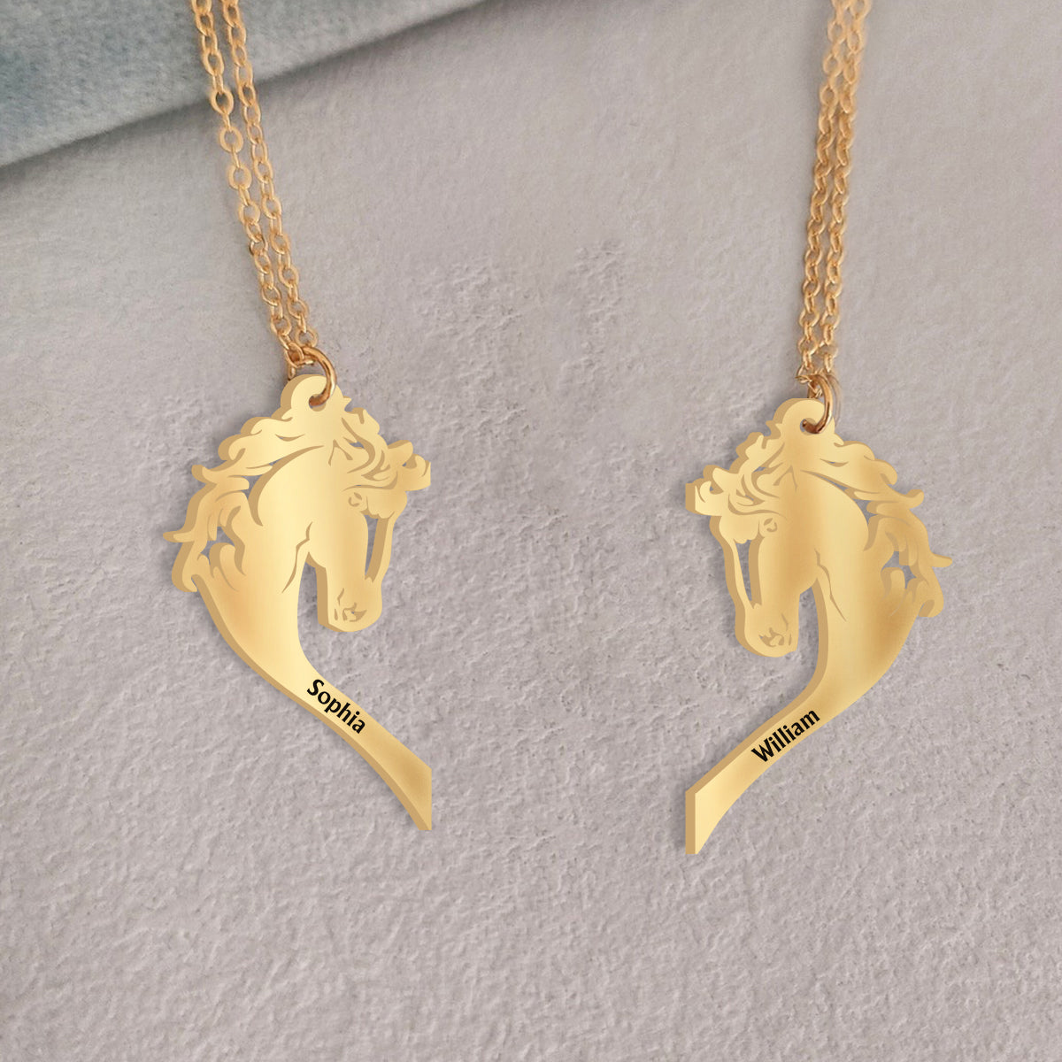 You And Me We Got This - Personalized Horse Matching Pendant Necklace