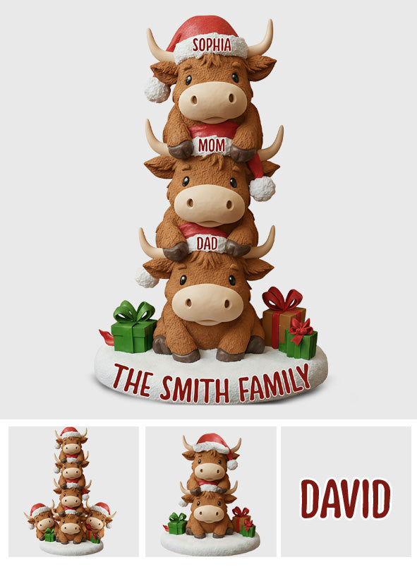 Merry Christmas - Personalized Family Custom Shaped Acrylic Plaque