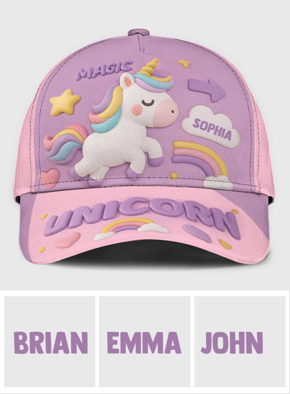 Cute Unicorn or Turtle Children's Gift - Personalized Kid Classic Cap