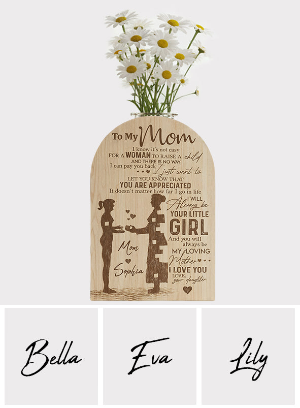 To My Mom - Perfect Gift For Mom - Personalized Family Custom Shape Acrylic Flower Vase