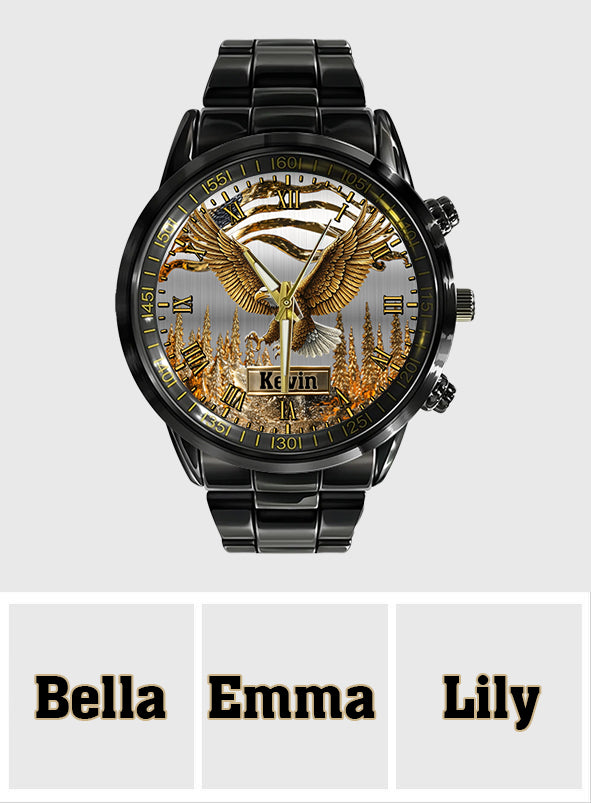 Strong Eagle – Personalisierte Weißkopfseeadler-Handuhr