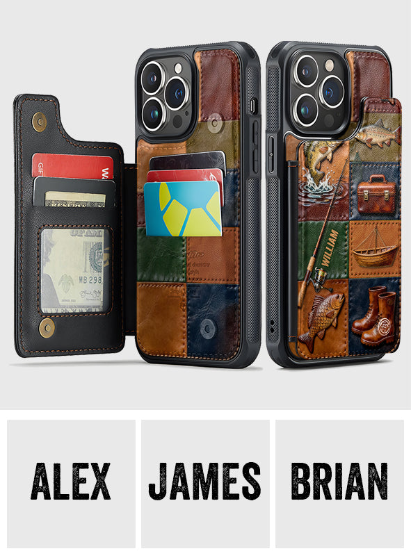 Perfect Gift For Fishing Lovers - Personalized Fishing Fully Printed Wallet Phone Case