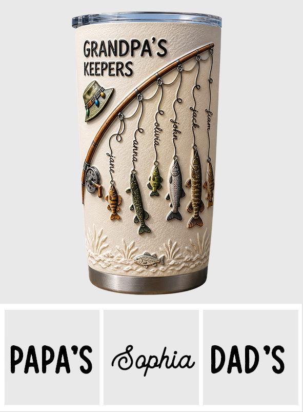 Gobelet de Pêche Personnalisé de Grandpa's Keepers