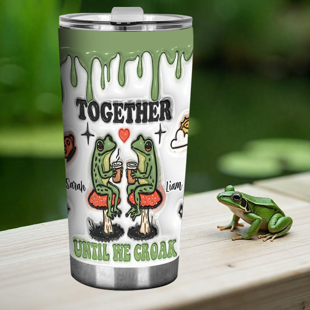 Together Until We Croak - Personalized Frog Tumbler