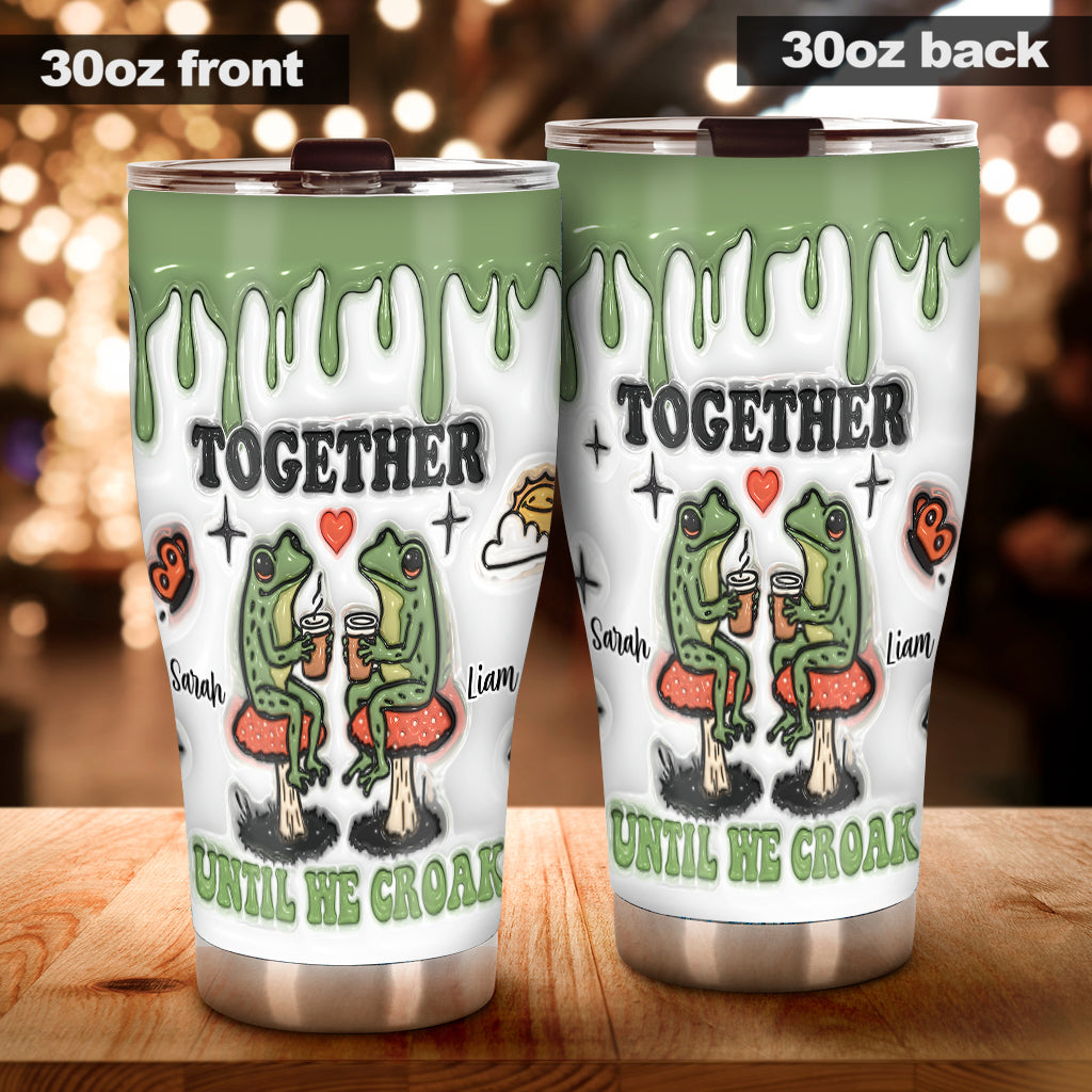 Together Until We Croak - Personalized Frog Tumbler