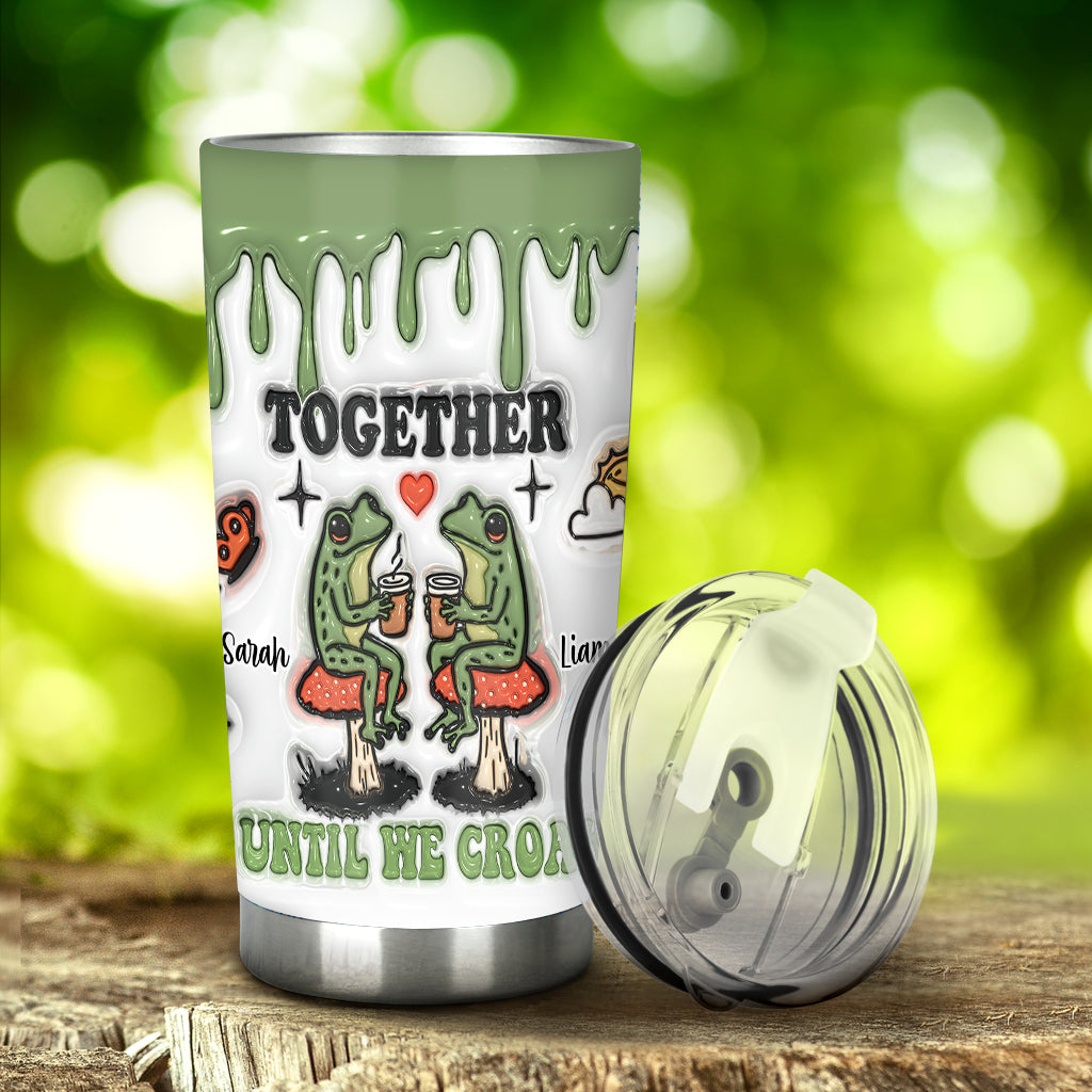 Together Until We Croak - Personalized Frog Tumbler