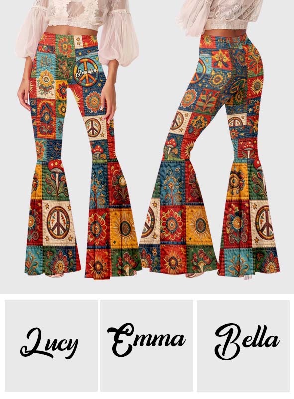 Hippie Soul - Personalisierte Hippie Flare Leggings