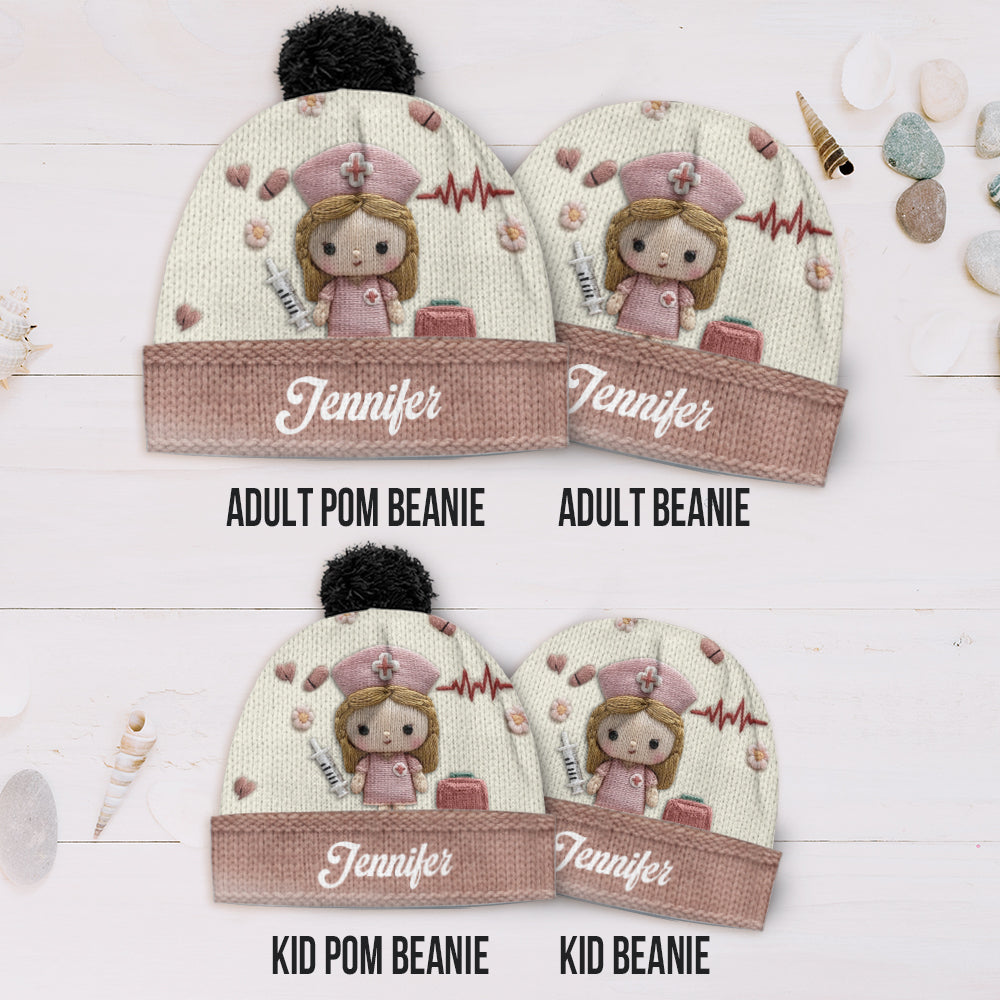 Cute Medical - Personalized Nurse Beanie Hat