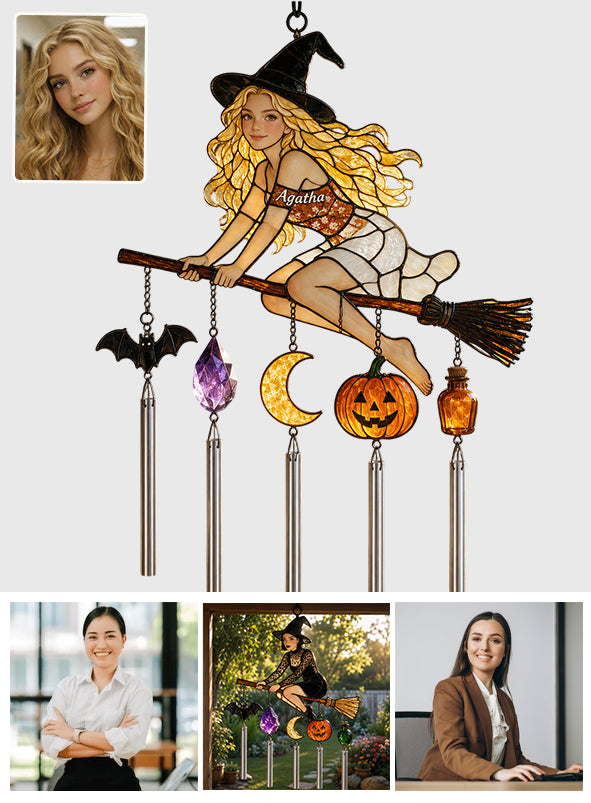 Not Every Witch Lives In Salem - Personalized Witch Wind Chime With Charm