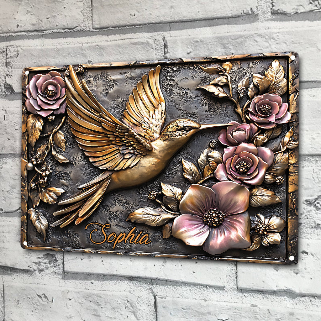 And Find My Soul Garden - Housewarming Gift For Gardener, Outdoor Decor - Personalized Gardening Rectangle Metal Sign