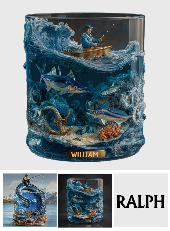 Everything Will Kill You so Choose Something Fun - Personalized Fishing Whiskey Glass