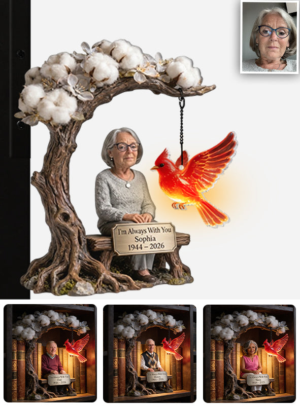 I'm Always With You - Personalized Memorial Bookshelf Lamp
