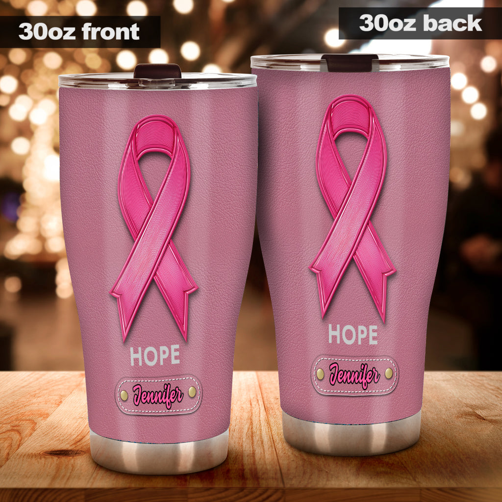 Hope - Personalized Breast Cancer Awareness Tumbler
