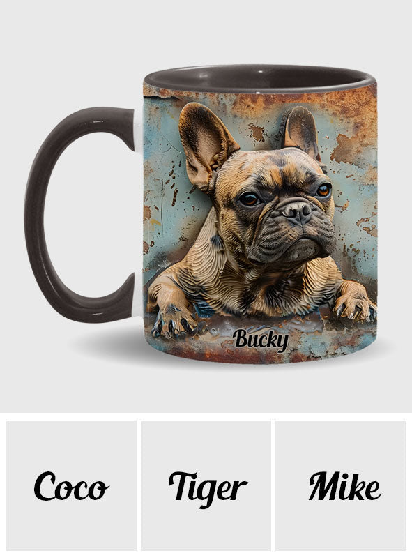 French Bulldog - Personalized French Bulldog Accent Mug