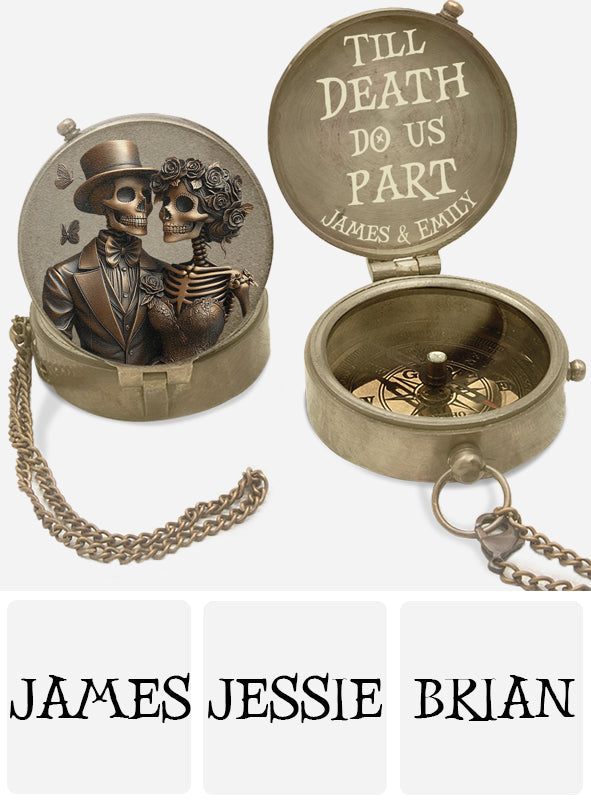 Till Death Do Us Part - Personalized Couple Compass