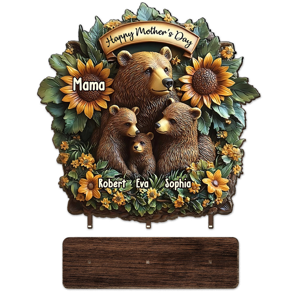 Mama Bear - Personalized Mother 1 Layered Big Freestanding