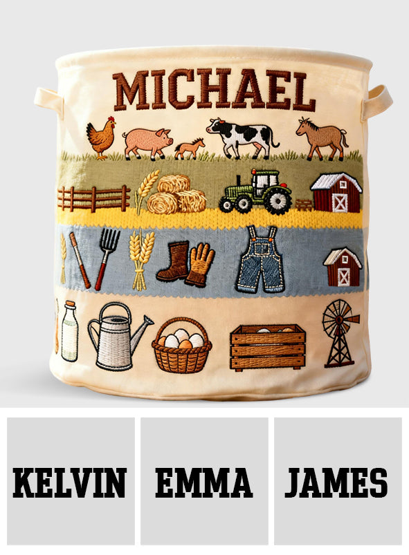 Farmer Life - Personalized Farmer Storage Basket