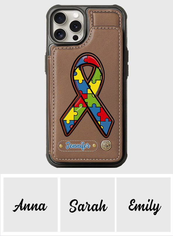 Autism Awareness - Personalized Autism Awareness Wallet Phone Case