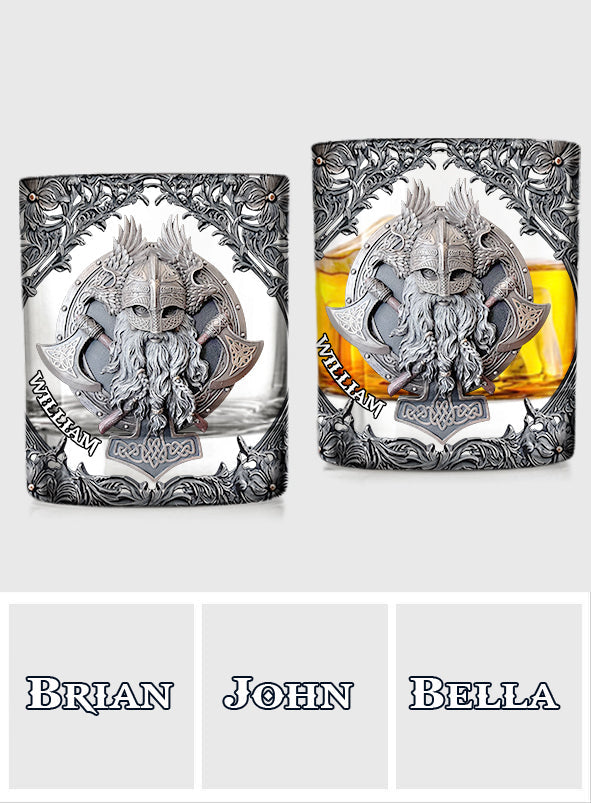 Fantasy Vikings - Personalized Viking Whiskey Glass