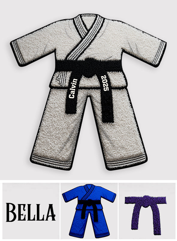 The Year I Got Black Belt - Personalized Martial arts Non-Slip Tufted Rug