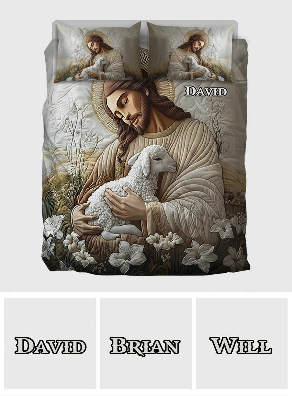 In His Arm - Personalized Christian Bedding Set