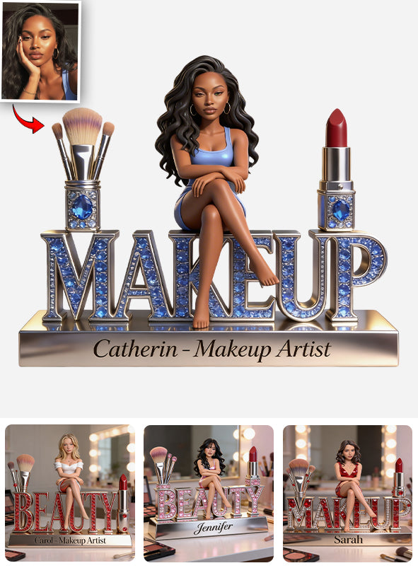 Makeup Artist - Personalized Makeup Custom Shaped Acrylic Plaque