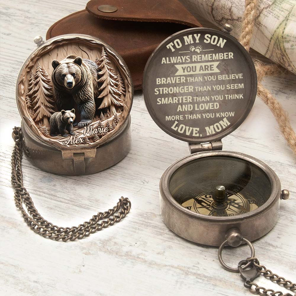 Mama Bear - Personalized Mother Compass