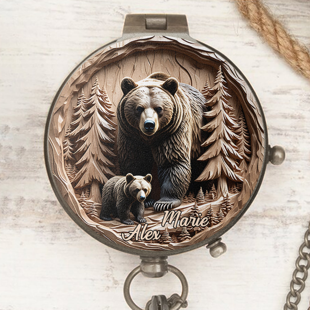 Mama Bear - Personalized Mother Compass