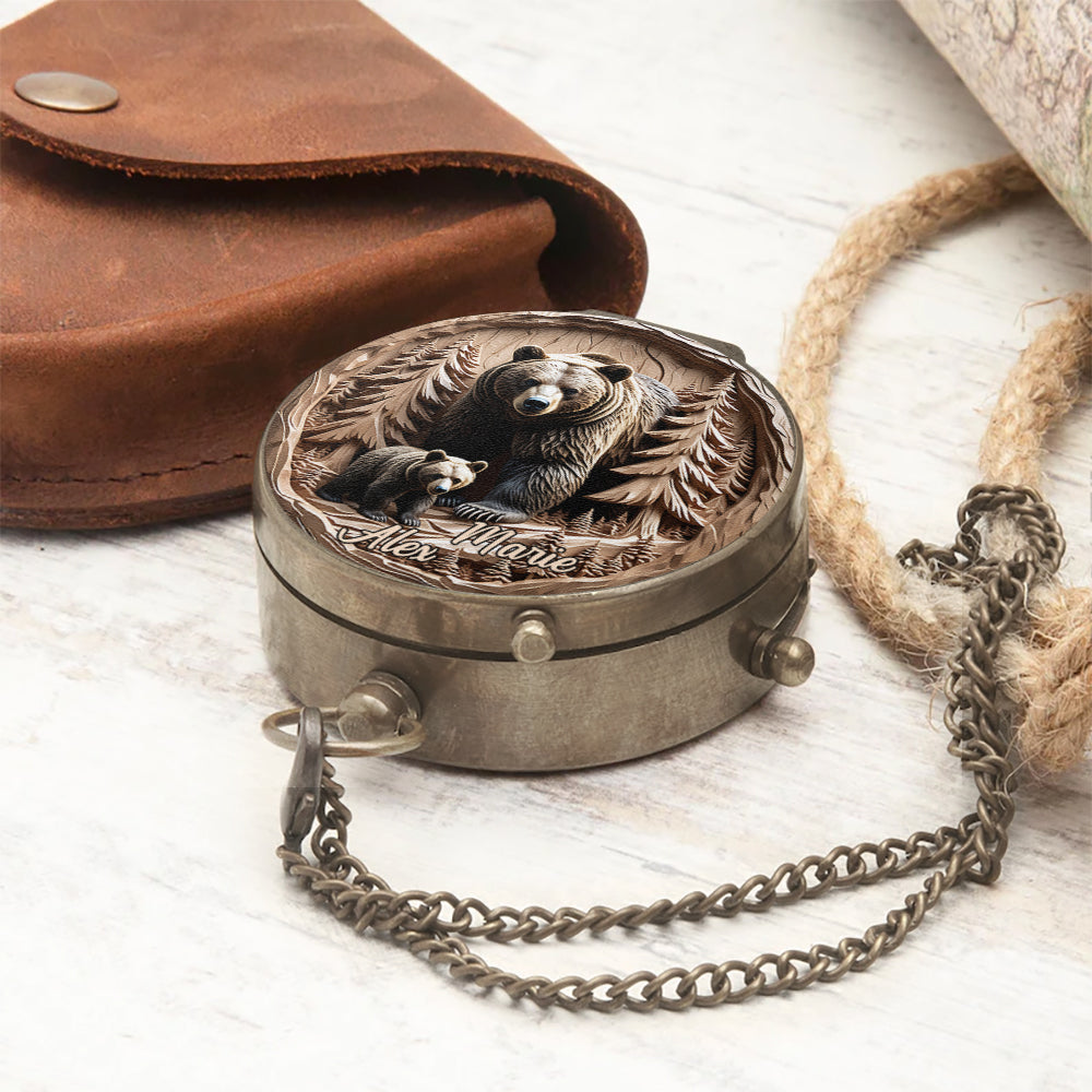 Mama Bear - Personalized Mother Compass