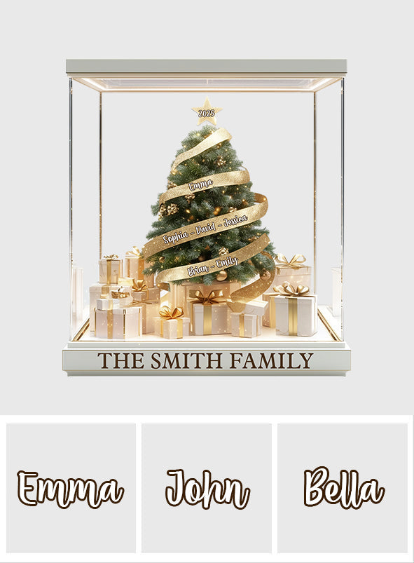 Merry Christmas - Personalized Family Custom Shaped Acrylic Plaque