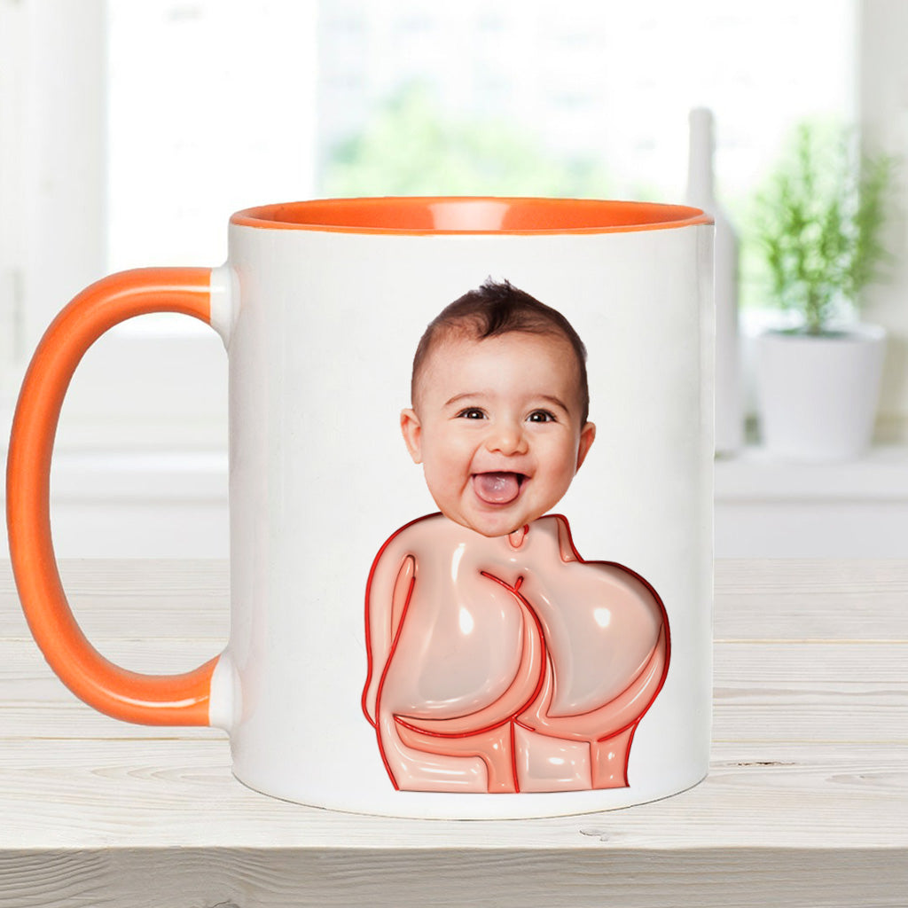 Funny Dad Gift - Dear Dad Thanks for Wiping My Butt and Stuff - Personalized Father Accent Mug