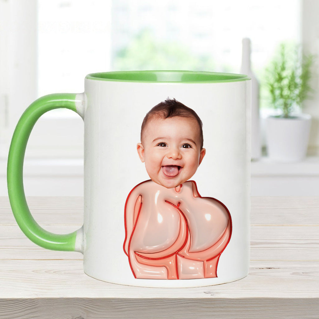 Funny Dad Gift - Dear Dad Thanks for Wiping My Butt and Stuff - Personalized Father Accent Mug