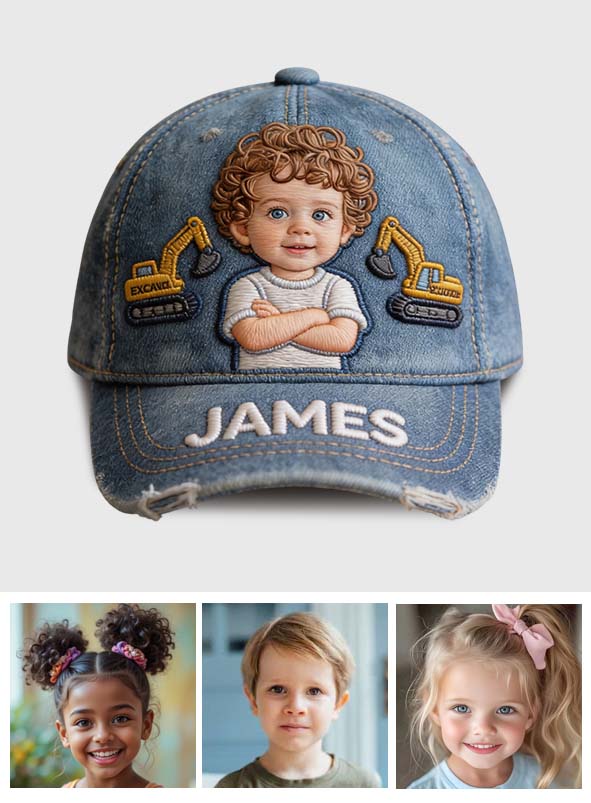 Personalisierte Foto - Klassische Kinderkappe